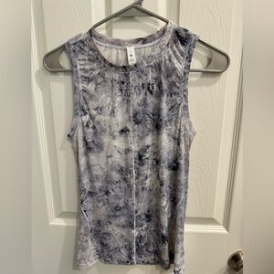 lululemon athletica Gray Tie-Dye Tank Top